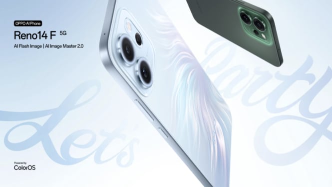 Oppo Reno 14F 5G Resmi Dirilis: Layar AMOLED 120Hz