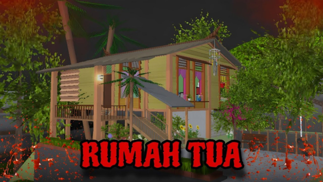 Rumah Tua Angker di Sakura School Simulator
