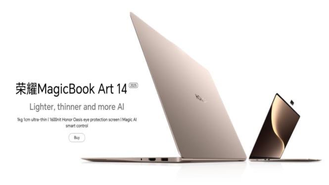 HONOR MagicBook Art 14 (2025): Laptop Super Ringan