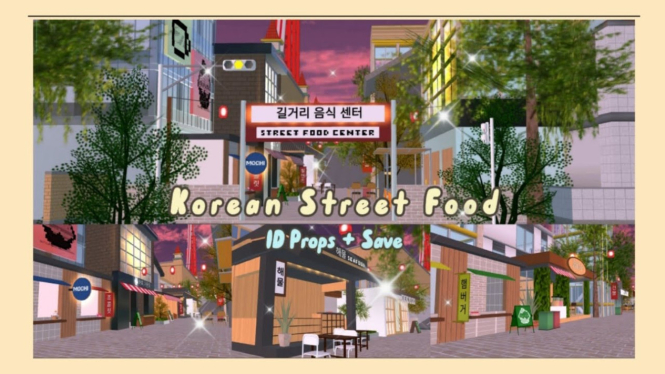 Lokasi Jajanan Korea Terenak di Sakura School Simulator