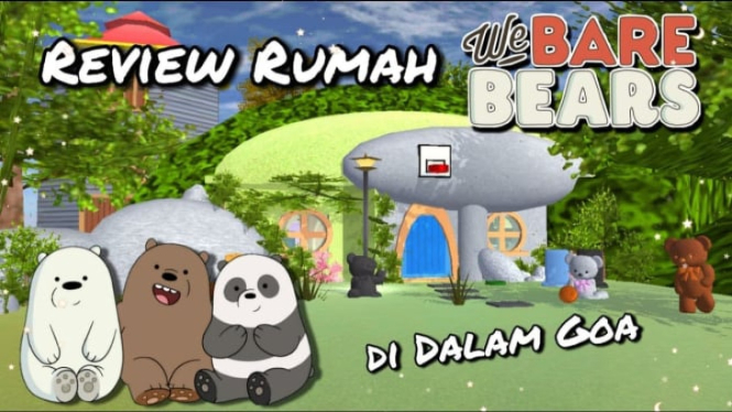 Rumah We Bare Bears di Sakura School Simulator