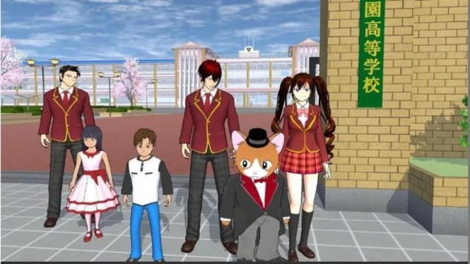 ID Parkour Sakura School Simulator Paling Seru