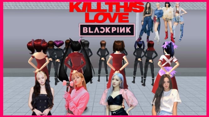 Konser Blackpink di Sakura School Simulator