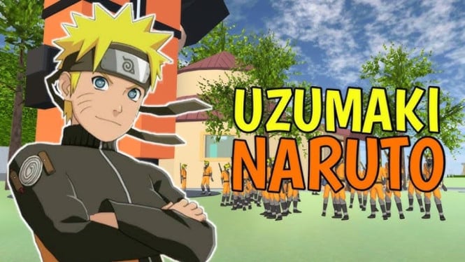 Naruto dan Teman-Temannya di Sakura School Simulator
