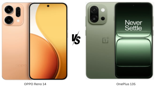 Oppo Reno 14 vs OnePlus 13S