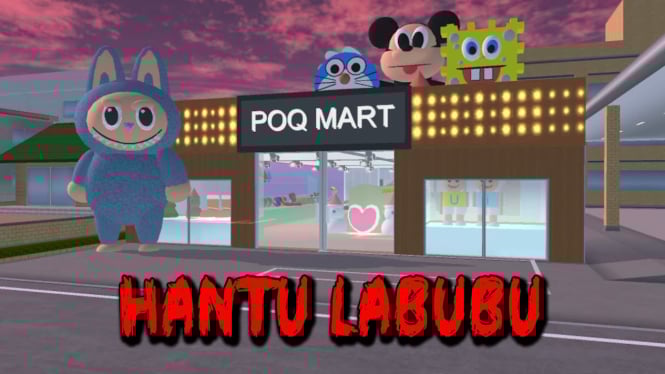 Hantu Labubu di Sakura School Simulator