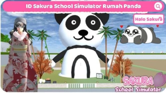 Panda di Sakura School Simulator