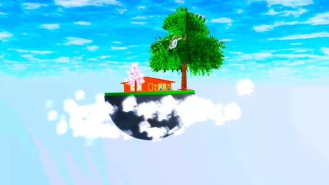 Istana Langit di Sakura School Simulator