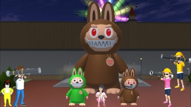 Labubu di Sakura School Simulator