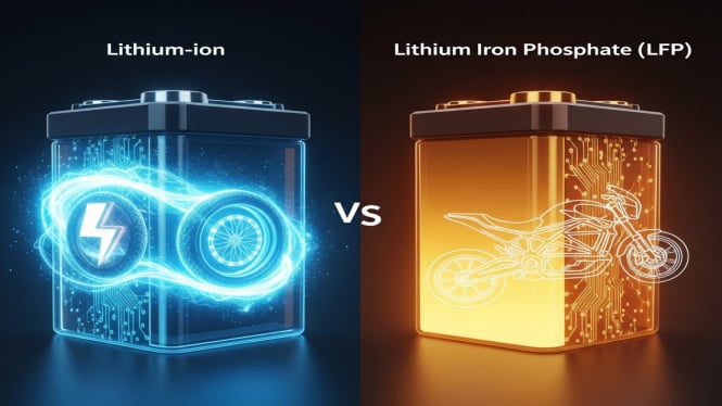 Perbandingan Baterai Lithium-ion vs Lithium LFP pada Sepeda Motor Listrik