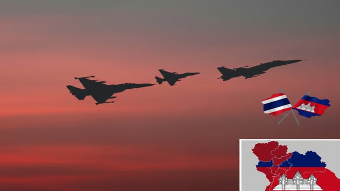 Thailand Serang Kamboja dengan F-16