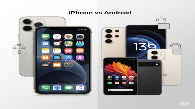 Perbedaan HP iPhone dan Android