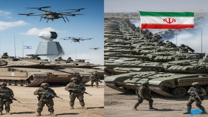 Adu Kuat Militer Israel vs Iran: