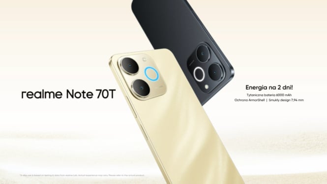 Realme Note 70T: HP Sejutaan Tangguh dengan Baterai Jumbo