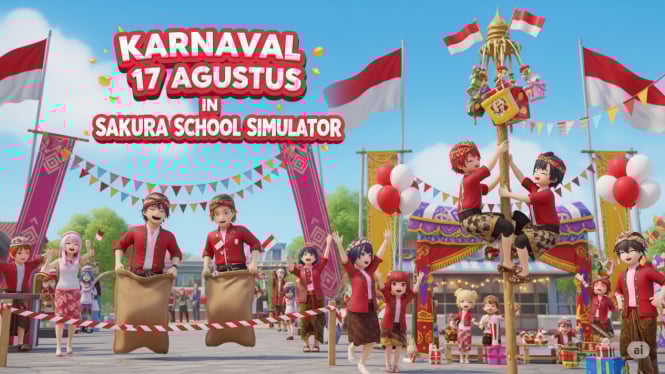 Karnaval 17-an Paling Seru di Sakura School Simulator