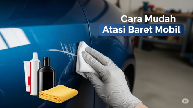 Cara Praktis Hilangkan Baret Mobil di Rumah