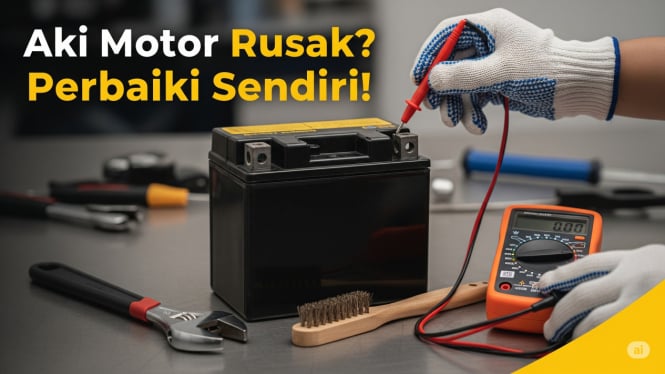 Memperbaiki Aki Motor Tanpa ke Bengkel