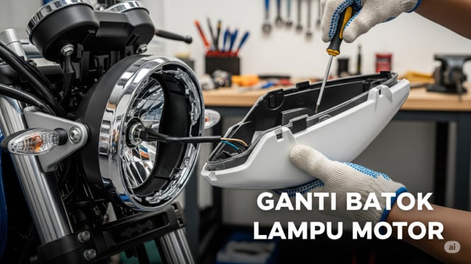 Tutorial Ganti Batok Lampu Motor