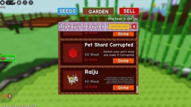 Corrupted Fruit di Grow a Garden Roblox
