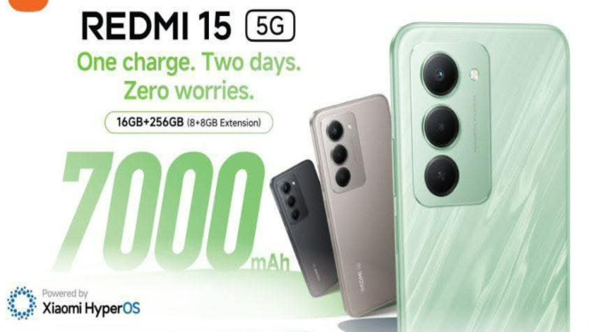 Redmi 15 5G Resmi Meluncur, Bawa Layar 144Hz