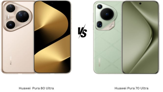 Beda Huawei Pura 80 Ultra dan 70 Ultra