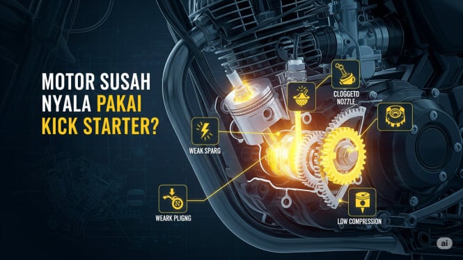 Motor Susah Hidup Pakai Kick Starter