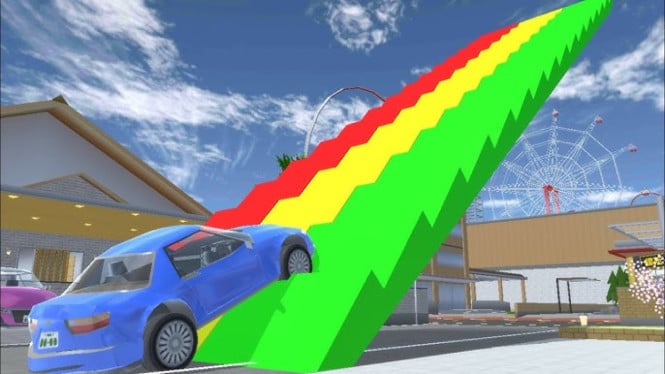 Jembatan Pelangi di Sakura School Simulator