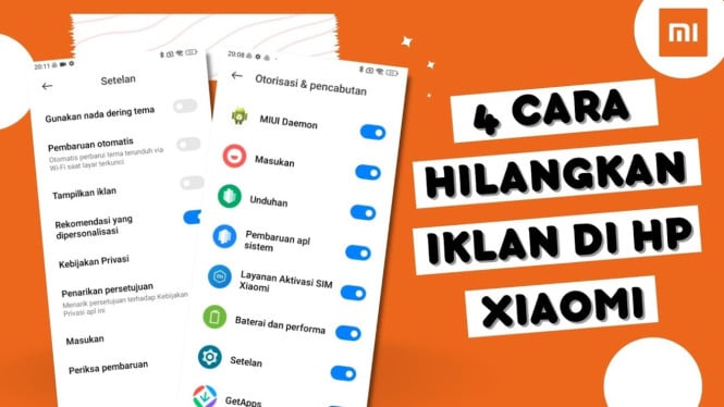 Hilangkan Iklan Xiaomi