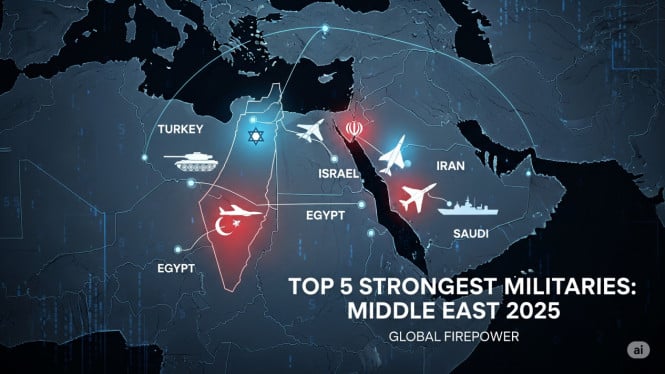 Top 5 Militer Terkuat di Timur Tengah 2025