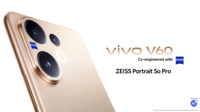 Vivo V60, Si Ramping Baterai Besar dengan Telefoto ZEISS
