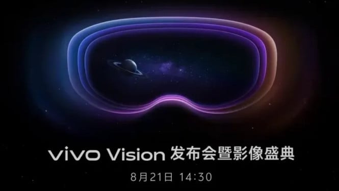 Headset MR Pertama vivo Vision Akan Dirilis 21 Agustus, Mirip Apple Vision Pro!