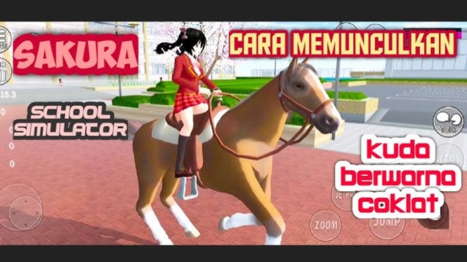 Berkuda di Sakura School Simulator