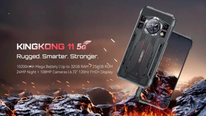 Smartphone Rugged Terbaru dari CUBOT: KingKong 11 5G Siap Melibas Tantangan Berat!