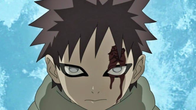 Tulisan Jepang di Dahi Gaara