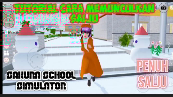 Salju Estetik di Sakura School Simulator