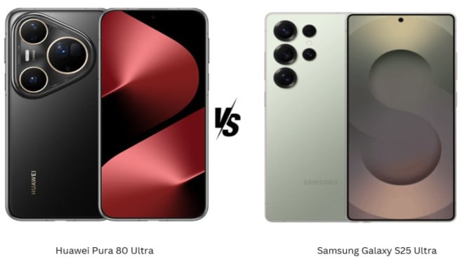 Huawei Pura 80 Ultra vs Galaxy S25 Ultra