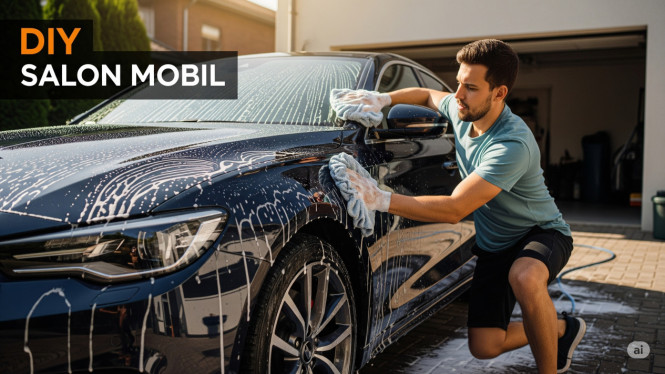 Salon Mobil Sendiri di Rumah