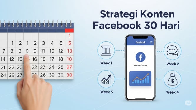Strategi Konten 30 Hari Facebook Pro