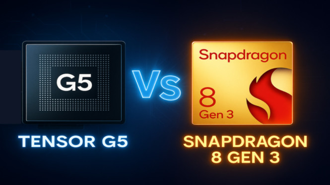 Tensor G5 vs Snapdragon 8 Gen 3
