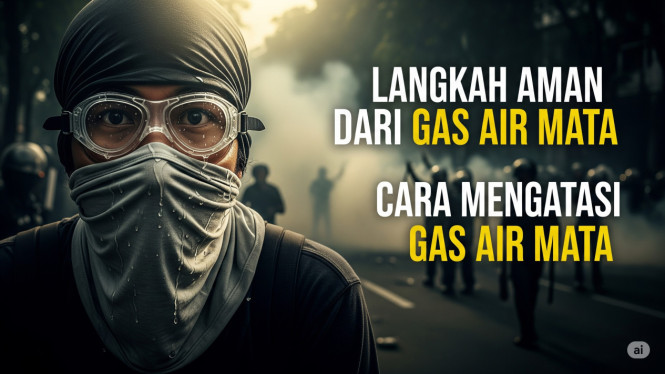 Cara Lindungi Diri dari Gas Air Mata