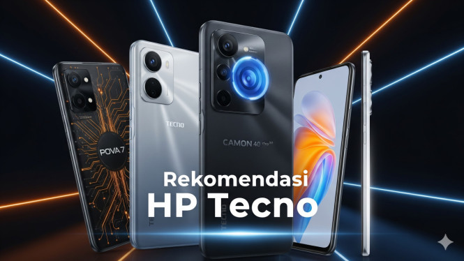 HP Tecno 2025 dengan Desain Tipis