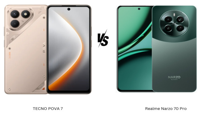 TECNO POVA 7 vs Realme Narzo 70 Pro