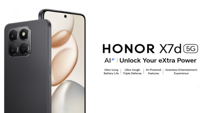 Ponsel 5G Entry-Level Terbaru, Honor X7d 5G