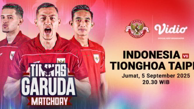 Nonton Sekarang! Link Live Streaming Timnas Indonesia vs China Taipei Malam Ini!