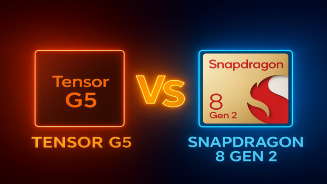 Tensor G5 vs Snapdragon 8 Gen 2