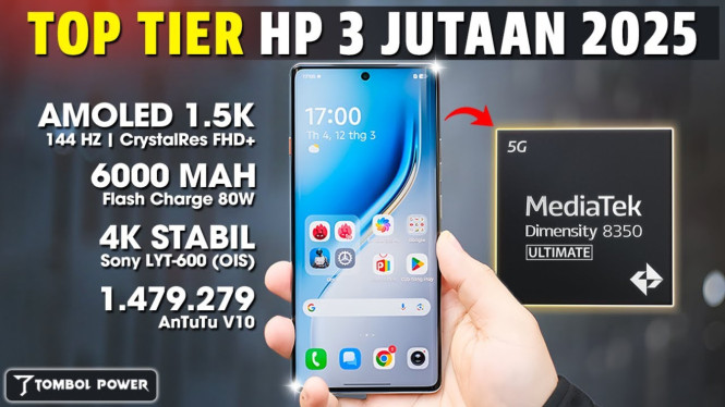 HP 3 Jutaan