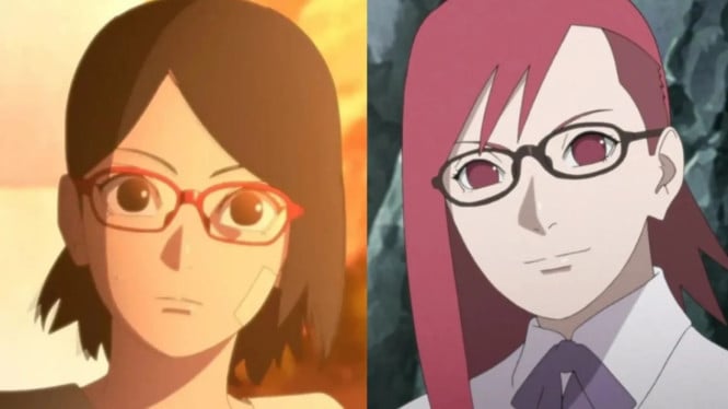 5 Alasan Mengapa Sarada Uchiha Mirip Karin di Serial Boruto