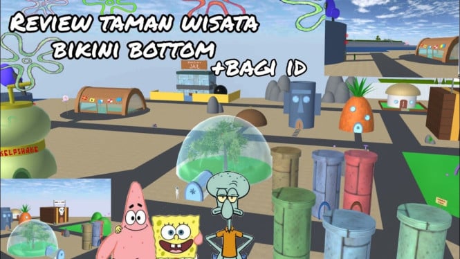 Bikini Bottom di Sakura School Simulator