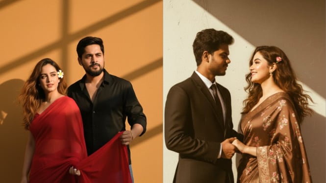 Promt Foto Golden Hour Estetik di Tembok