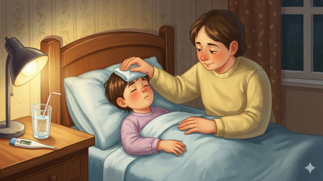 Tips Menangani Anak Demam Panas